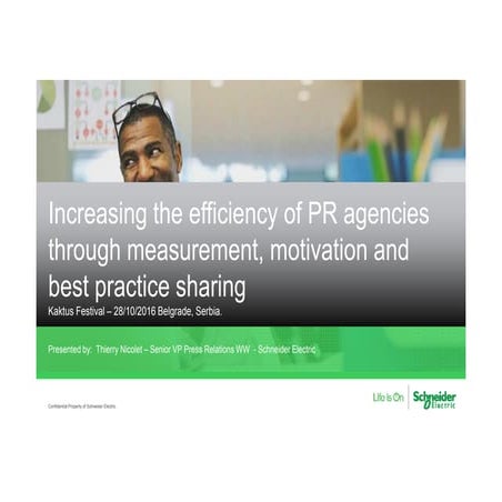 Thierry Nicolet - Increasing the efficiency through measurement, motivation a...