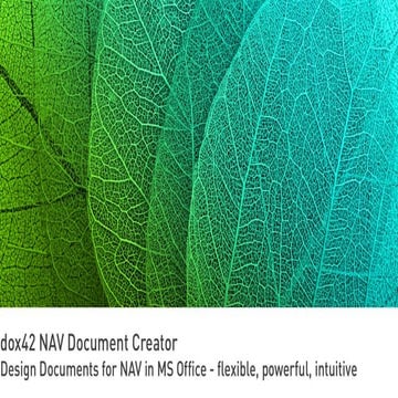 dox42 NAV Document Creator (in English)