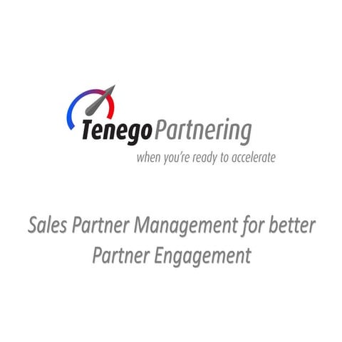 Partner management - Tenego webinar