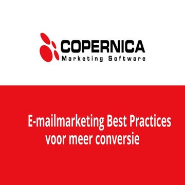 E-mailmarketing Best Practices voor meer conversie - Digital Marketing in 1 Day