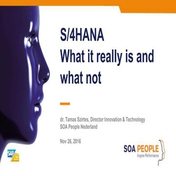 SAP S/4HANA - What it really is and what not