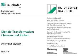 Digitale Transformation: Chancen und Risiken