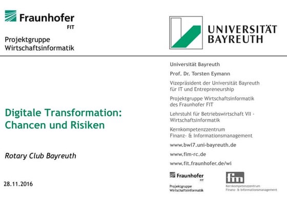 Digitale Transformation: Chancen und Risiken