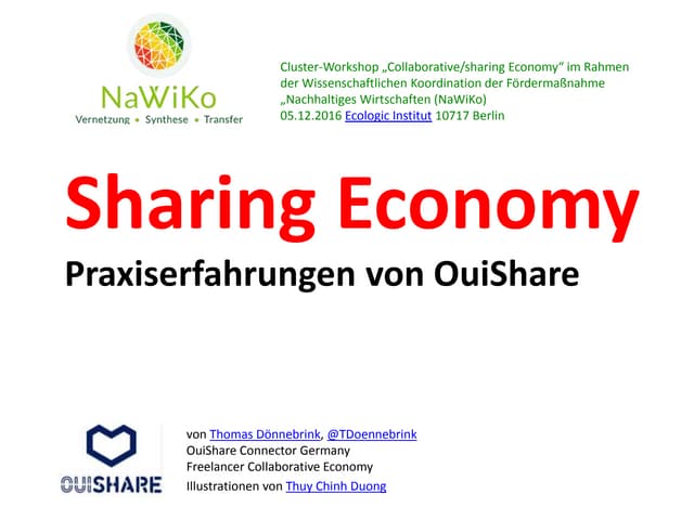 Sharing Economy - Definition, Entwicklung, Typologisierung, Nachhaltigkeitsef...