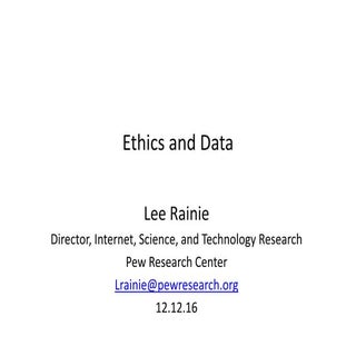 Ethics and Big Data 