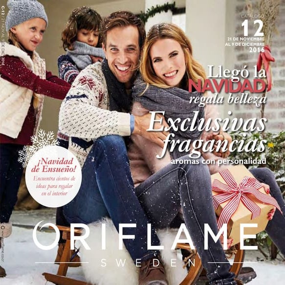 Catálogo Oriflame Costa Rica Noviembre-Diciembre (C12) 2016