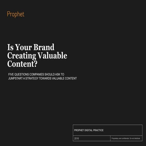Is Your Brand Creating Valuable Content?