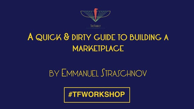 "A quick & dirty guide to building ...