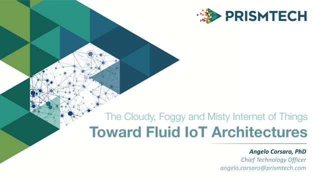 The Cloudy, Foggy and Misty Internet of Things --  Toward Fluid IoT Architect...