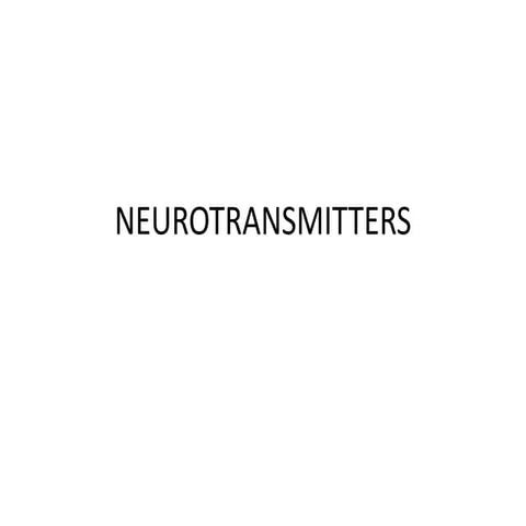 2016.03.22 neurotransmitters