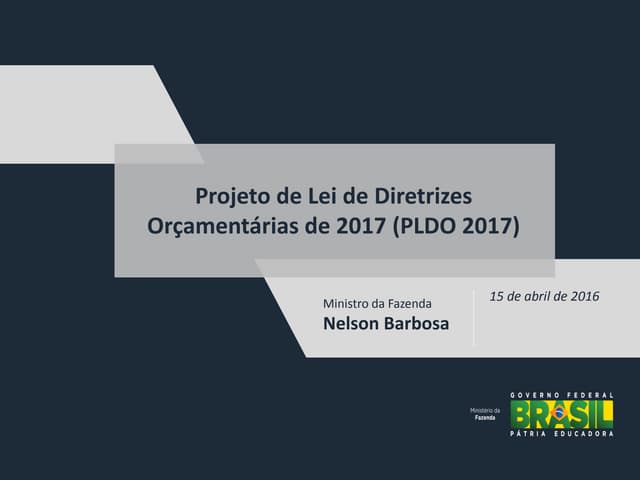 Projeto de Lei de Diretrizes Orçame...