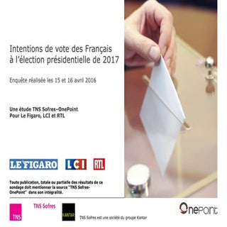 Présidentielle 2017 : Intentions de...