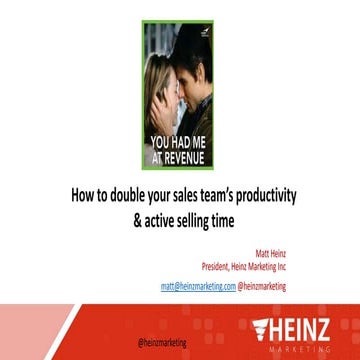 Doubling your sales teams productivity and active selling time