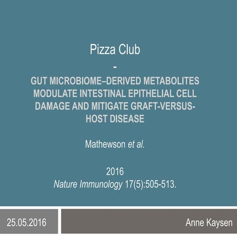 Pizza Club - May 2016 - Anne