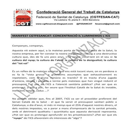 2016.06.29 CAT MANIFEST CONCENTRACIÓ IL.lUMINEM L´ICS