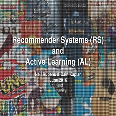 Recommender Systems and Active Learning