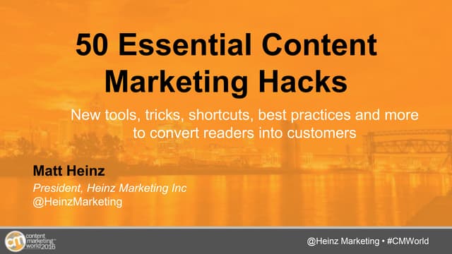 50 Essential Content Marketing Hack...
