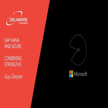 SAP HANA and MS Azure: combining strengths