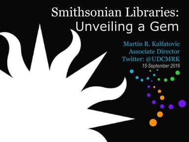 Smithsonian Libraries: Unveiling a Gem