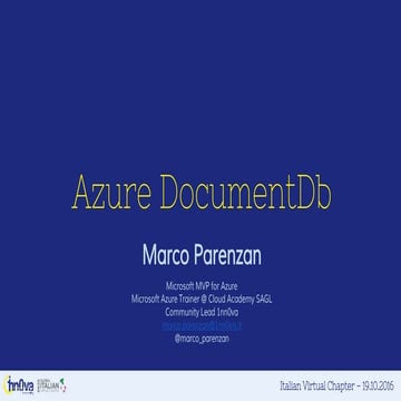 Azure DocumentDb