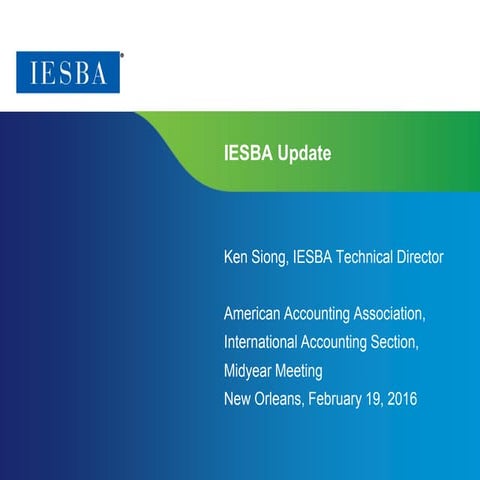 IESBA Update