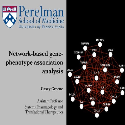 Network-based approaches for the analysis of gene-disease associations