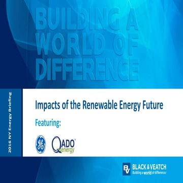Impacts of the Renewable Energy Future 