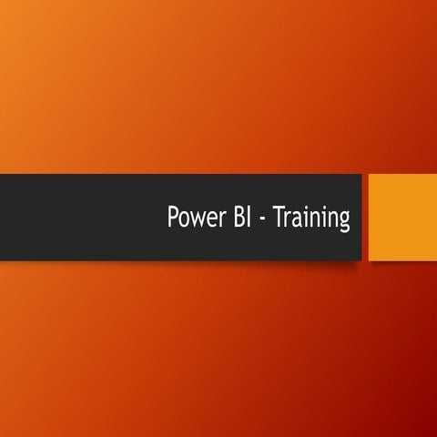2016   Power BI Training