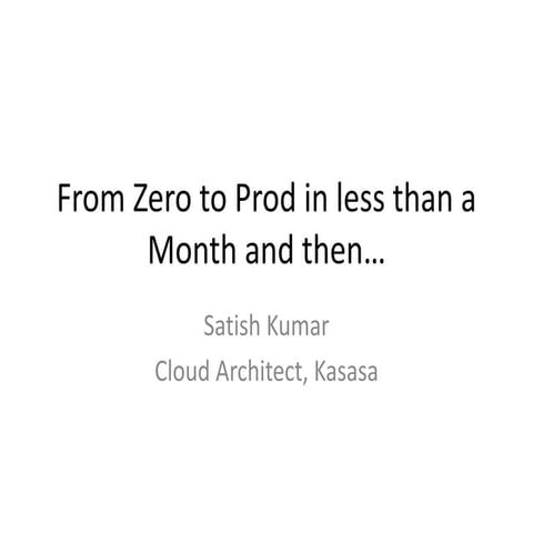 2016 - IGNITE - Terraform to go from Zero to Prod in less than 1 month and TH...