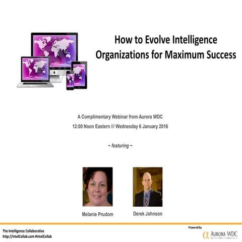 How to Evolve Intelligence Organizations for Maximum Success