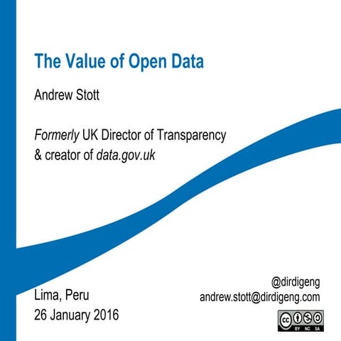 Los Beneficios de los Datos Abiertos
