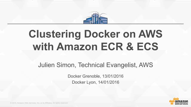 Amazon ECS (March 2016)