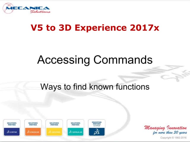 Learn CATIA V5 in 3DEXPERIENCE 2017x