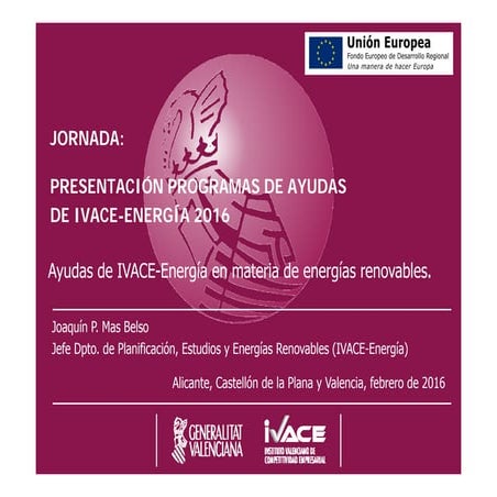 20160216_Presentación_ayudas_renovables_2016_ J Mas