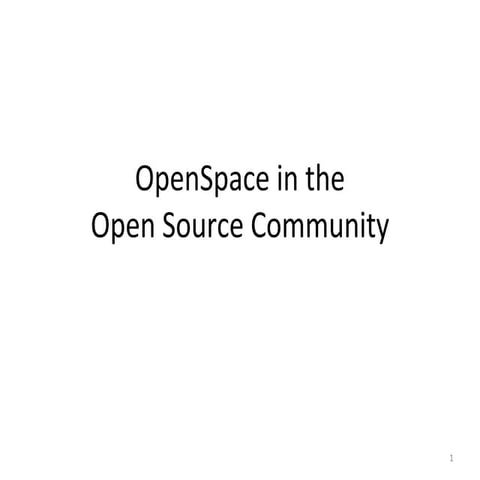 OpenSpace In The Open Source Community