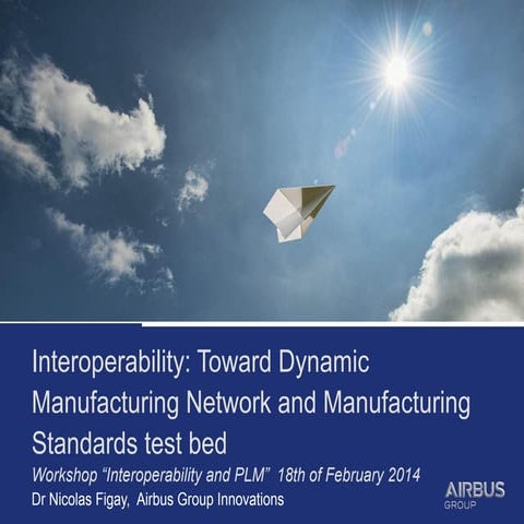 20160218   Workshop Interopand PLM - Towards dynamic manufacturing network an...