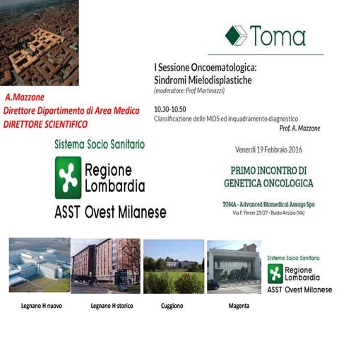 20160219 - A. Mazzone - Anemie Definizione Prevalenza - Anemie e sindromi mie...