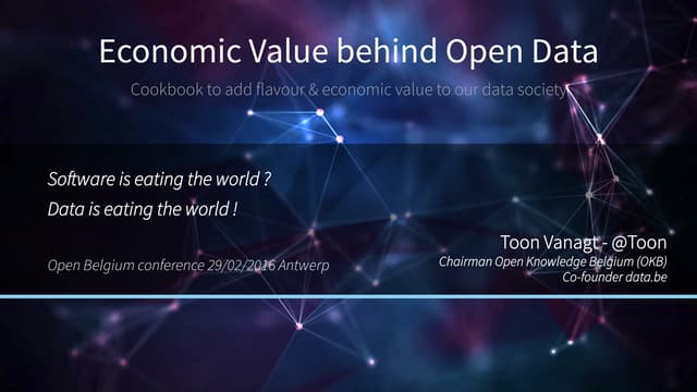Economic Value of Open Data