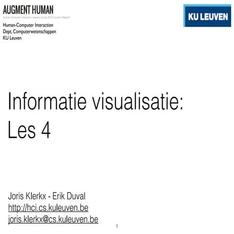 Les 4 informatie visualisatie