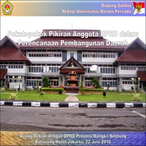 Pokok-pokok Pikiran Anggota DPRD dalam Perencanaan Pembangunan Daerah