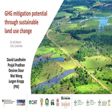 5. Presentación corta: GHG mitigation potential through sustainable land use ...