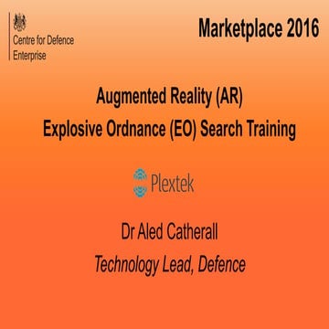 CDE Marketplace 2016: Plextek 