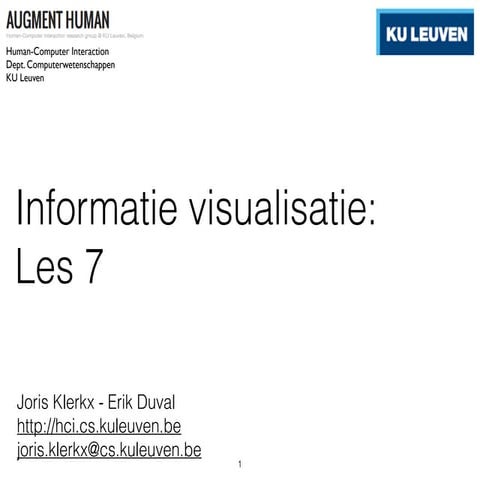 Les 7 - informatie visualisatie - interactie