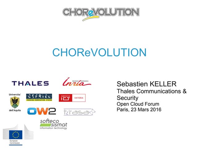 CHOReVOLUTION at Open Cloud Forum Paris