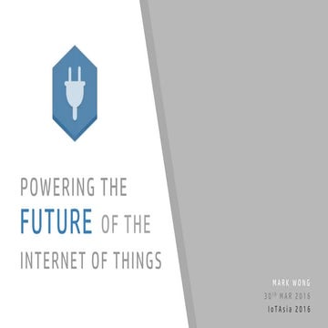Powering the internet of things by MK