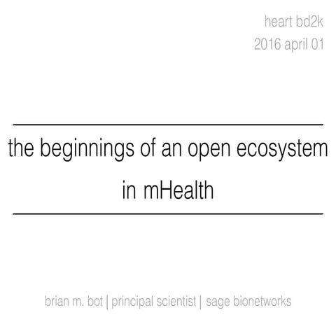 Heart BD2K - mHealth