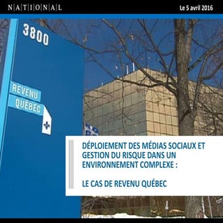 Déploiement des médias sociaux et g...