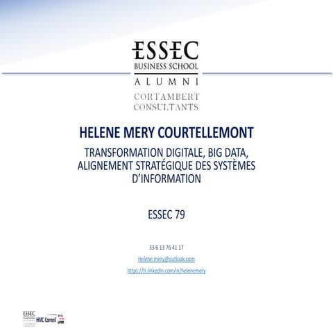 Offre Transformation Digitale HMC Conseil Cortambert Consultant