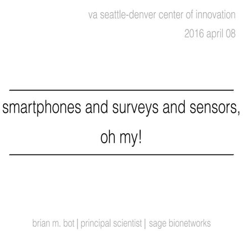 Seattle-Denver VA Center for Innovation