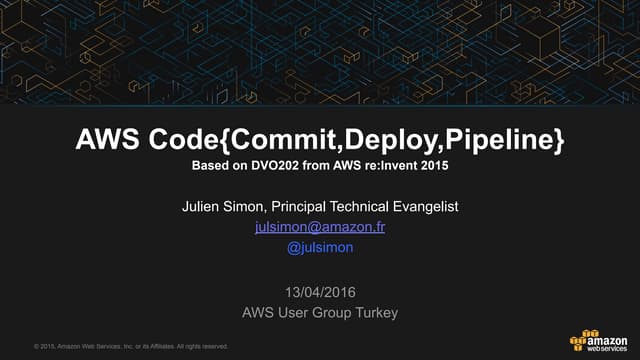AWS CodeCommit, CodeDeploy & CodePipeline